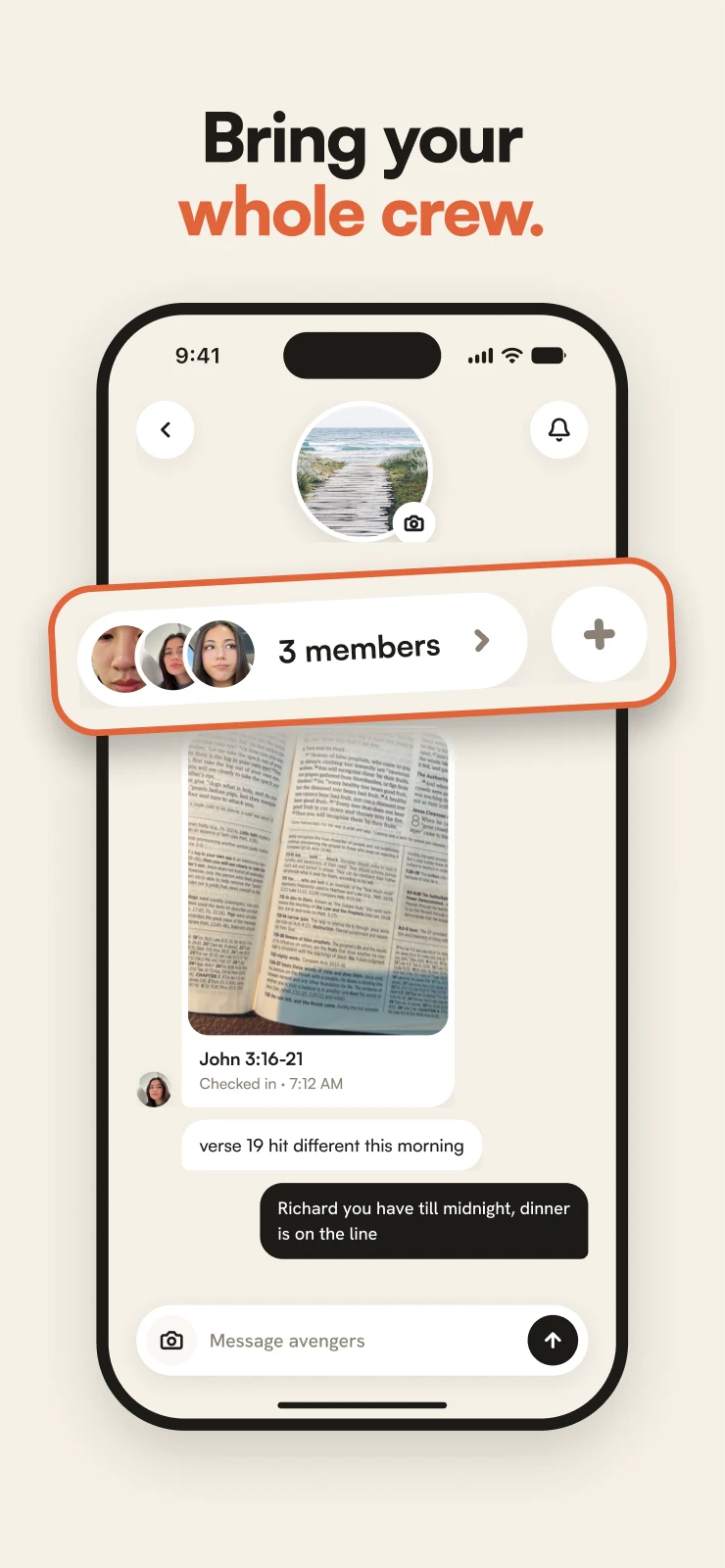 Bring your whole crew. Read with a partner or your group.